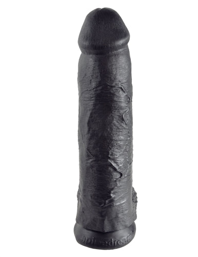 King Cock 12 Inch Cock With Balls - Black