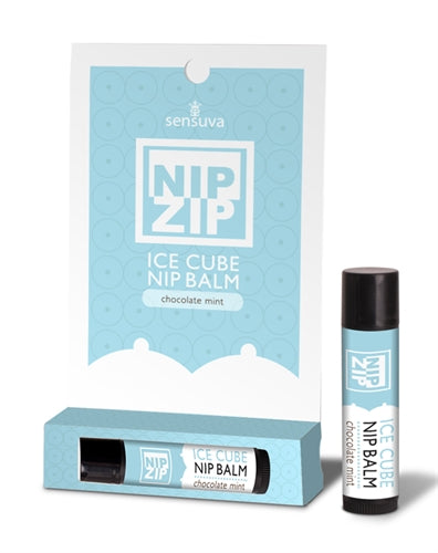 Nip Zip Ice Cube Nip Balm - Chocolate Mint - Tube Carded