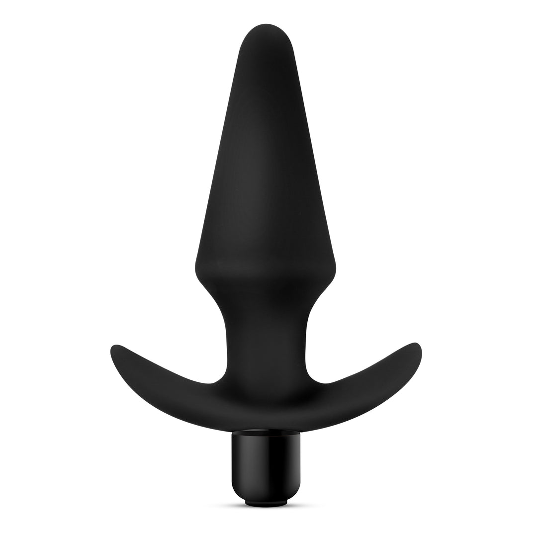 Anal Adventures Platinum - Silicone Vibrating Plug - Black