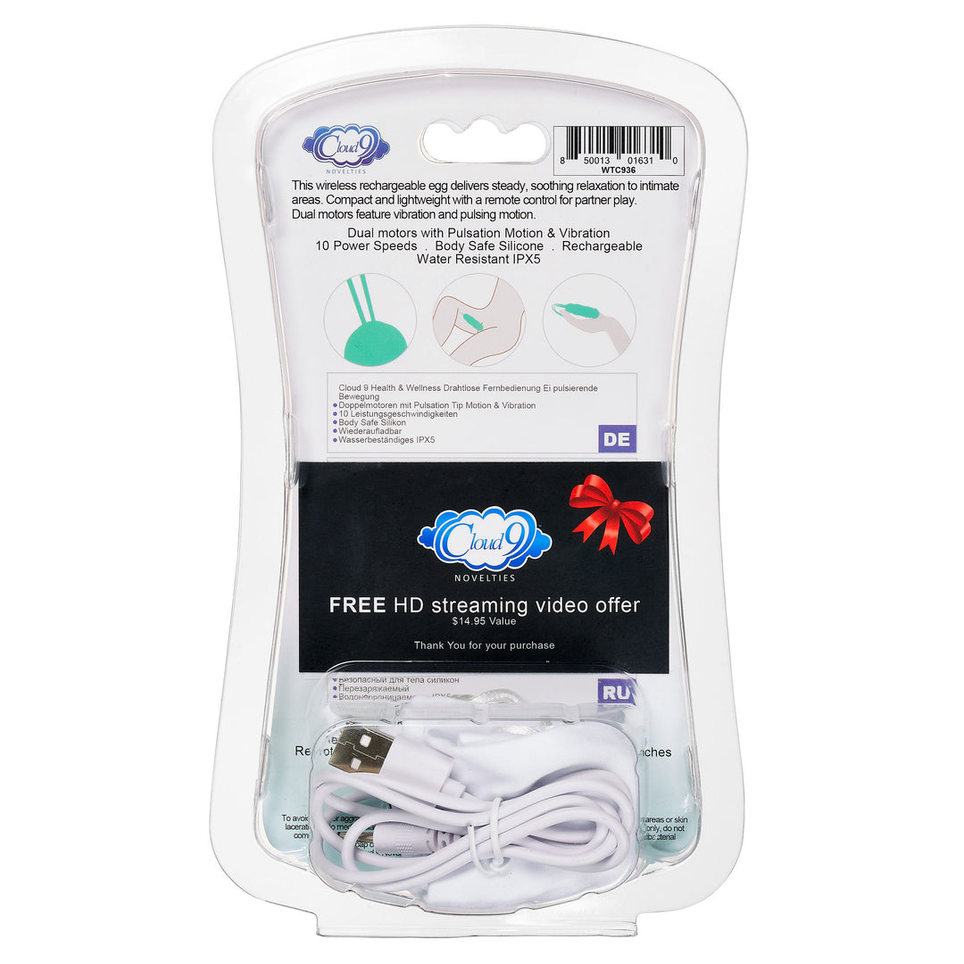 Health and Welness Wireless Remote Control Egg - Pulsation Motion