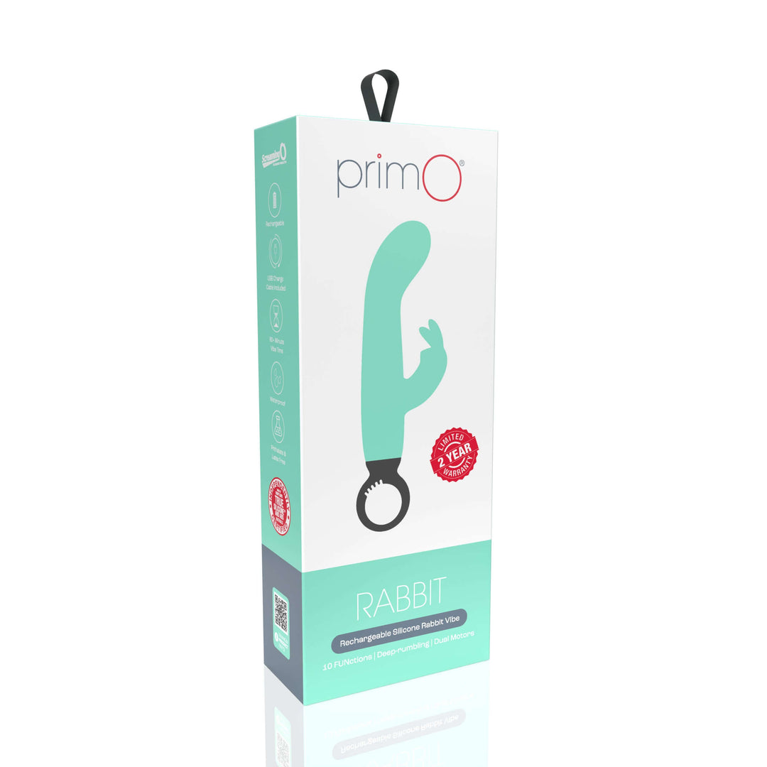 Primo Rabbit Rechargeable Vibrator - Kiwi