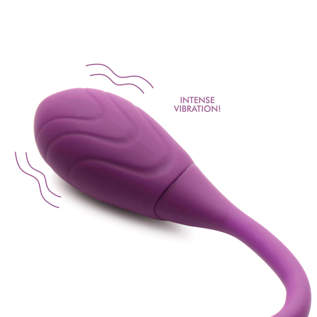 Slim Pulse 7x Pulsing Clit Stimulator and  Vibrating Egg - Purple