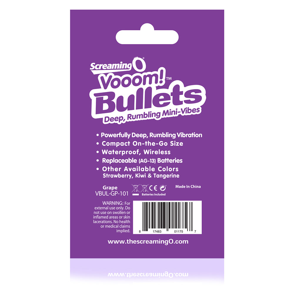 Vooom Bullets Mini-Vibes - Each - Grape