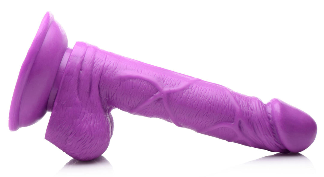 Pop Pecker 6.5 Inch Dildo With Balls - Purple