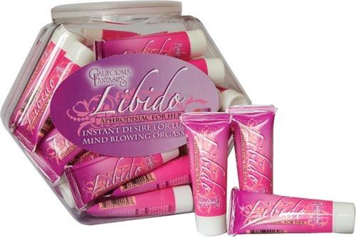 Libido - Aphrodisiac for Her - 36 Piece Fishbowl - 0.5 Oz. Tubes