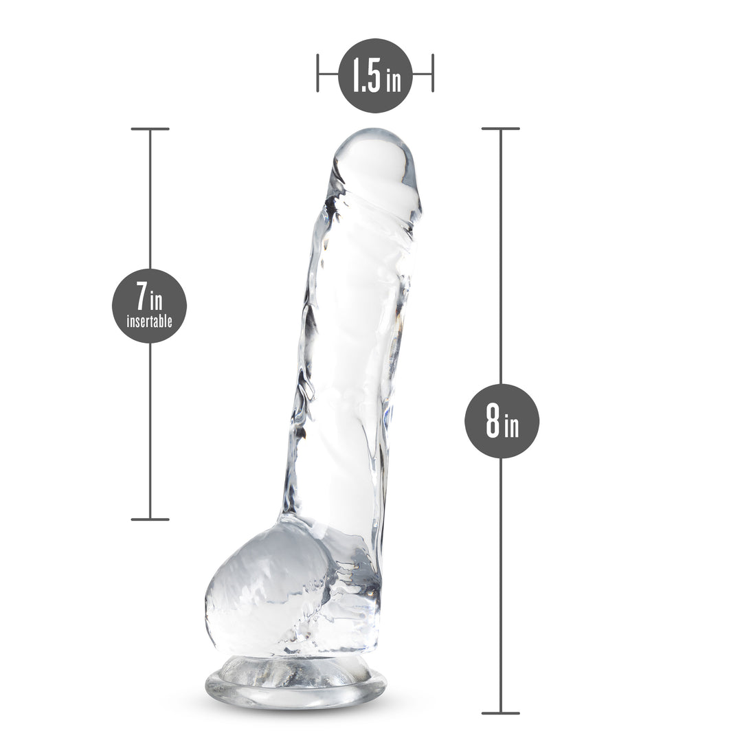 Naturally Yours - 8 Inch Crystalline Dildo - Diamond