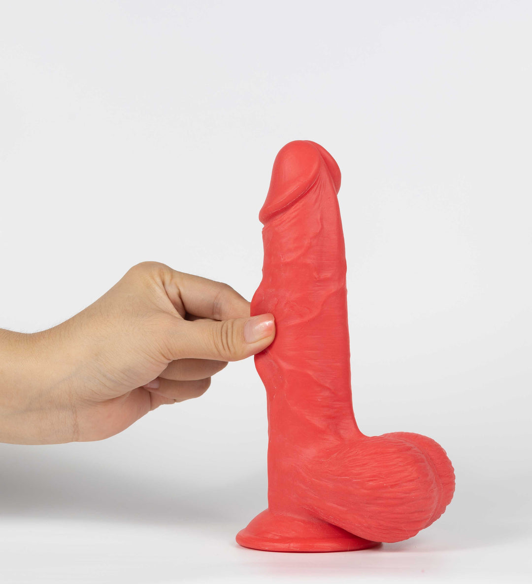 Get Lucky Ms. Ruby 7.5 Inch Dildo - Red