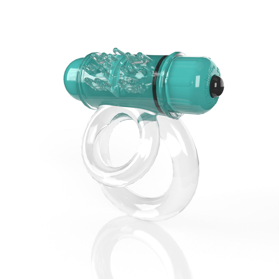 Screaming O 4b - Double O Super Powered Vibrating Double Ring - Kiwi