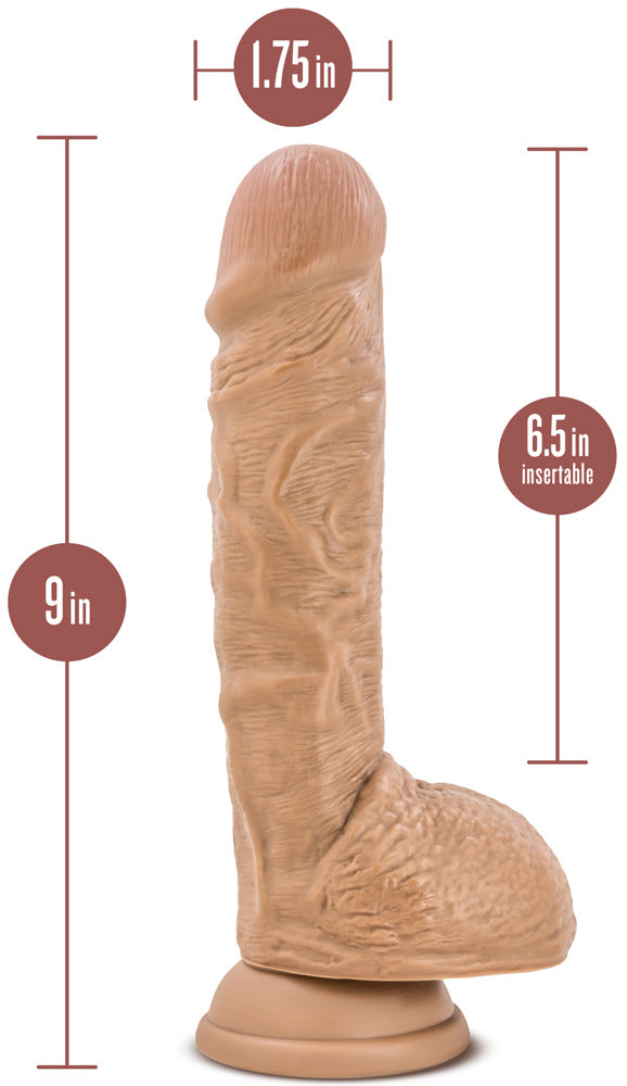 Au Naturel - Big Billy - 9 Inch Dildo - Mocha