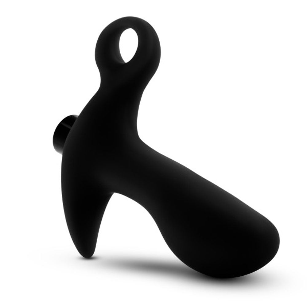 Anal Adventures - Platinum - Silicone Vibrating  Prostate Massager 01 - Black