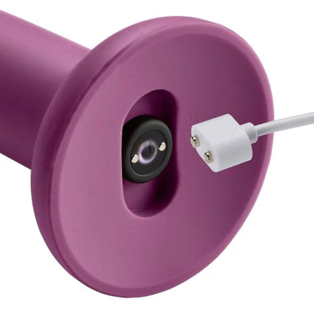 Ergo Super Flexi II Dong Soft and Flexible Liquid  Silicone With Vibrator - Plum