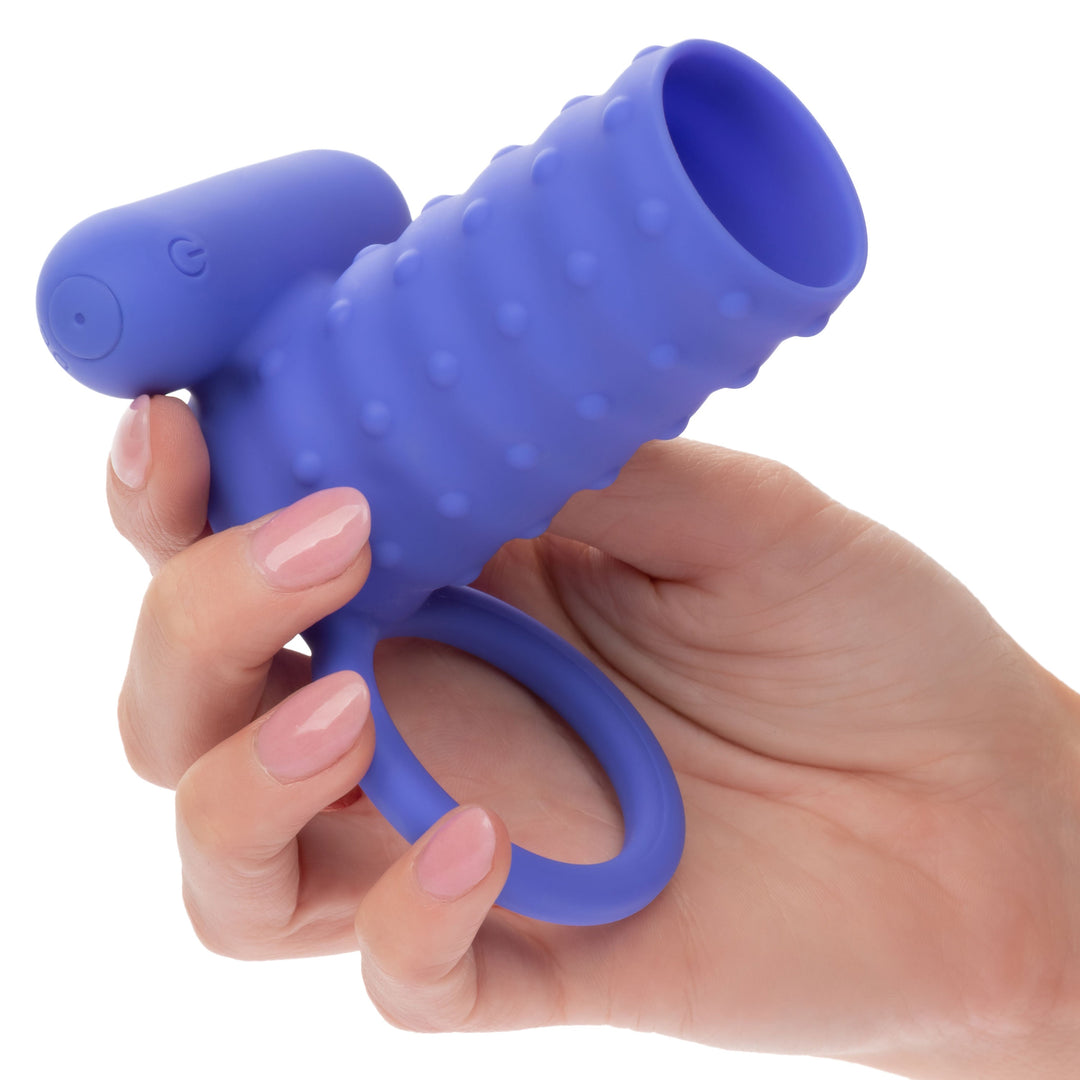 Silicone Rechargeable Endless Desires Enhancer -  Blue