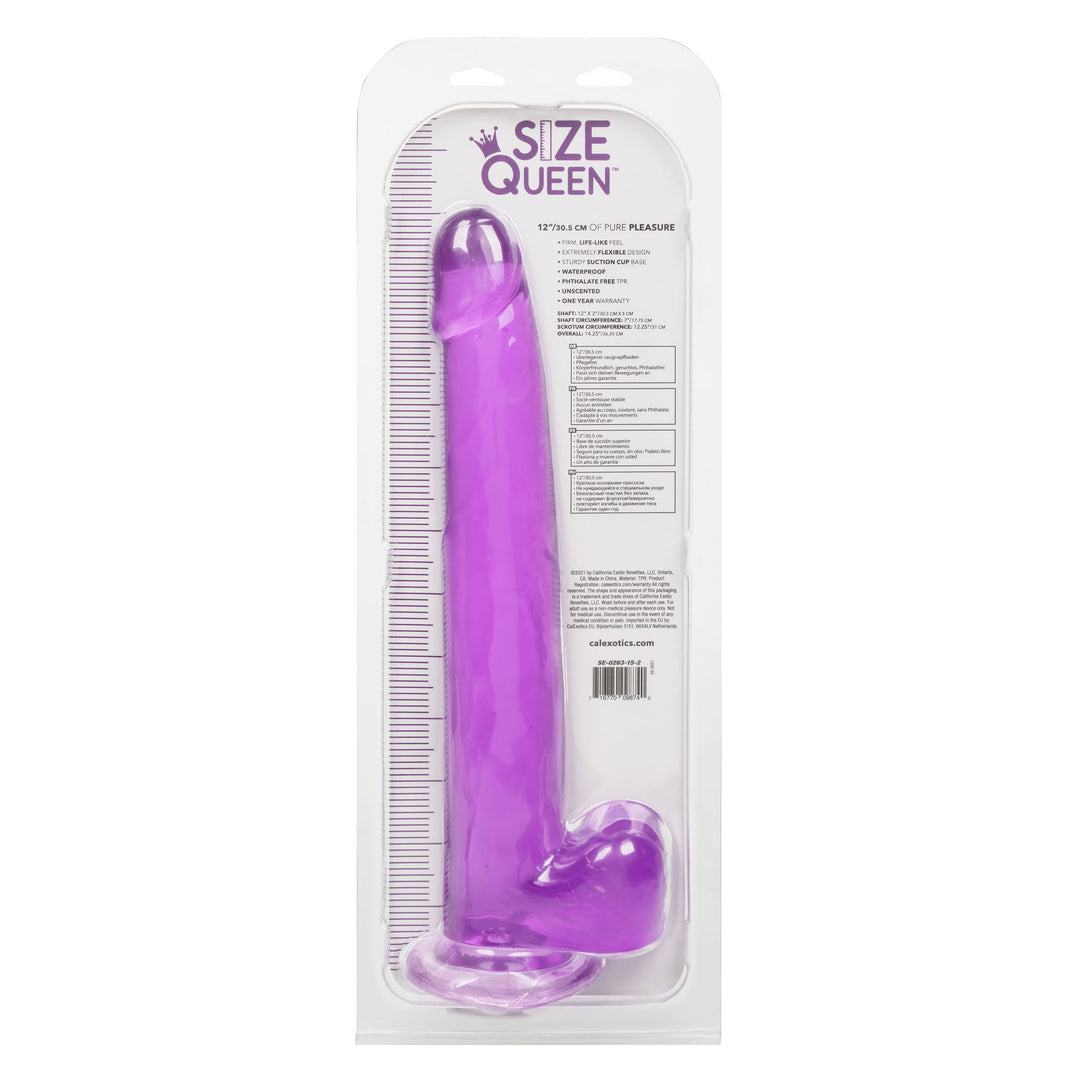 Size Queen 12 inch/30.5 Cm  - Purple