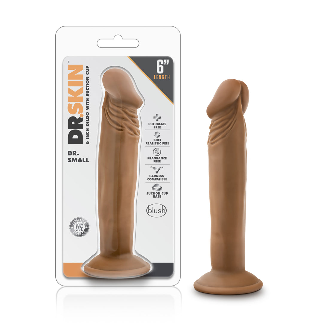 Dr. Skin  -  Dr. Small  -  6  Inch  Dildo  - Mocha