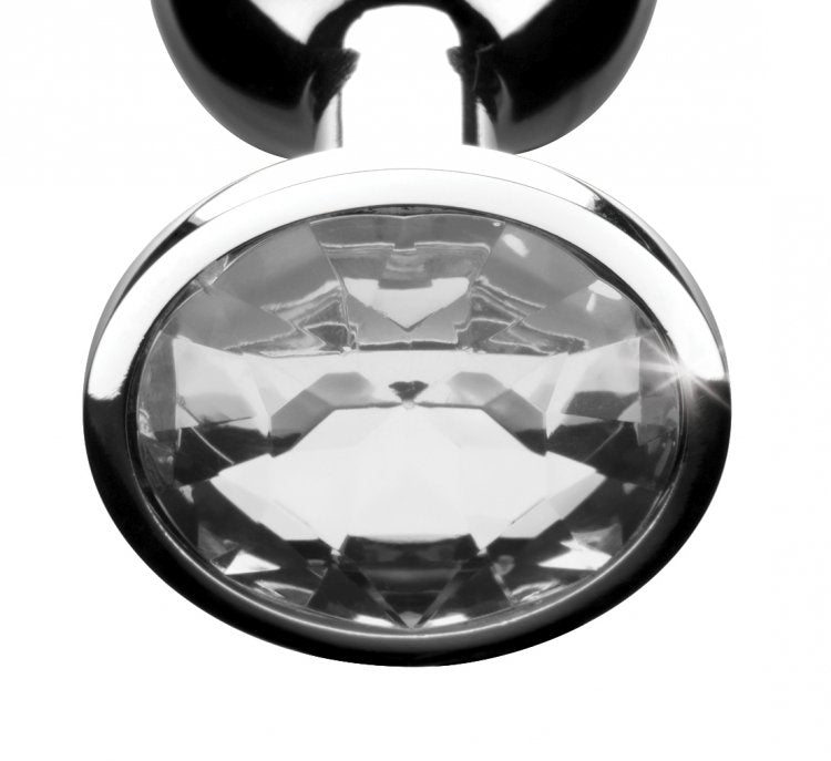 Clear Gem Anal Plug - Large