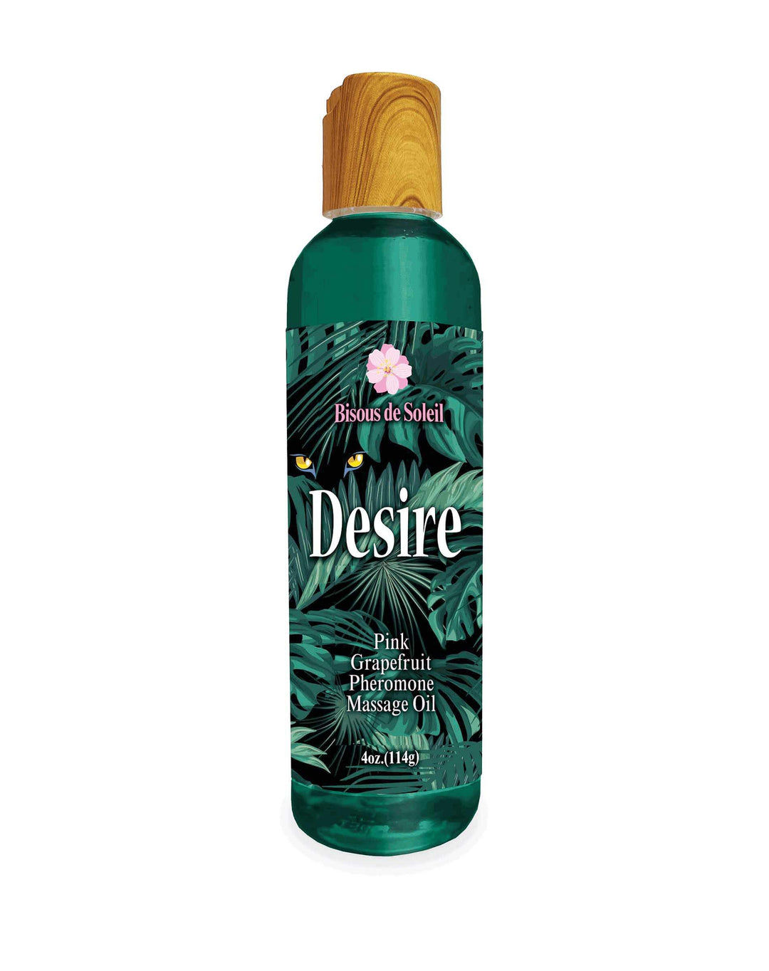 Desire Pheromone Massage Oil 4 Oz - Pink  Grapefruit