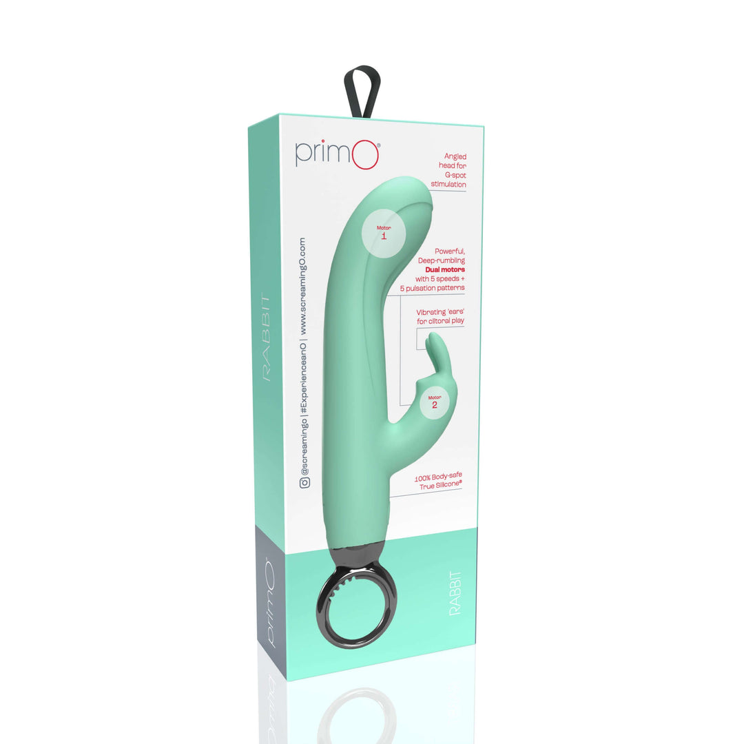 Primo Rabbit Rechargeable Vibrator - Kiwi