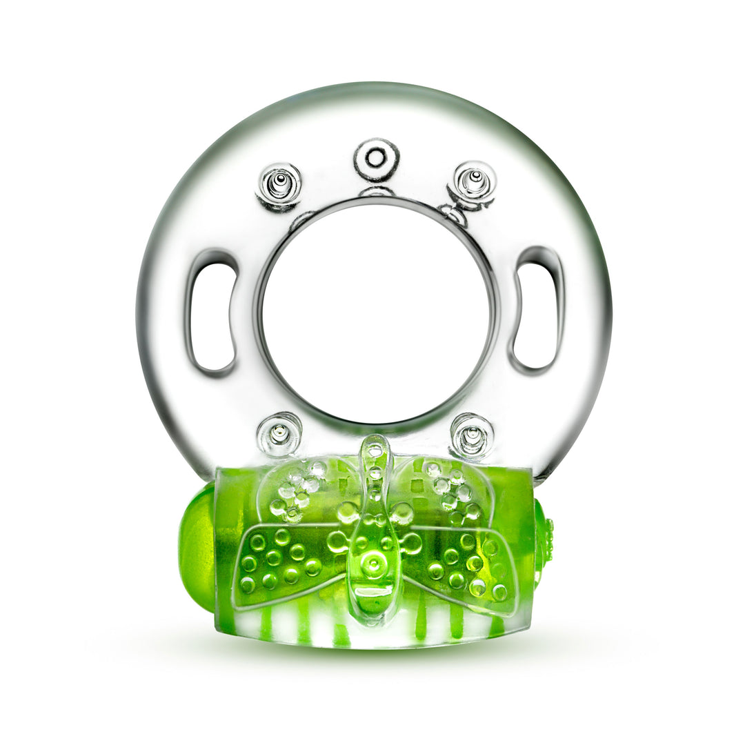 Play With Me - Arouser Vibrating C-Ring - Green