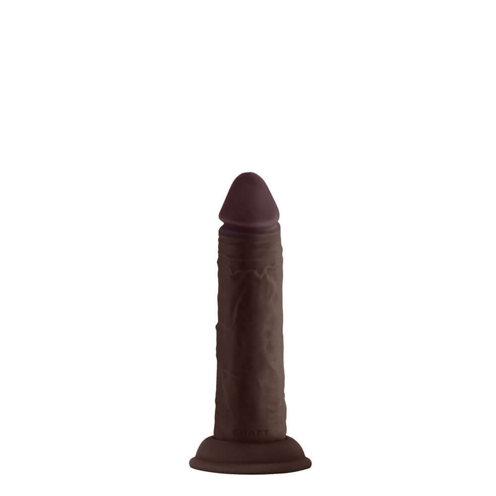 Shaft - Model J 5.5 Inch Liquid Silicone Dong - Mahogany