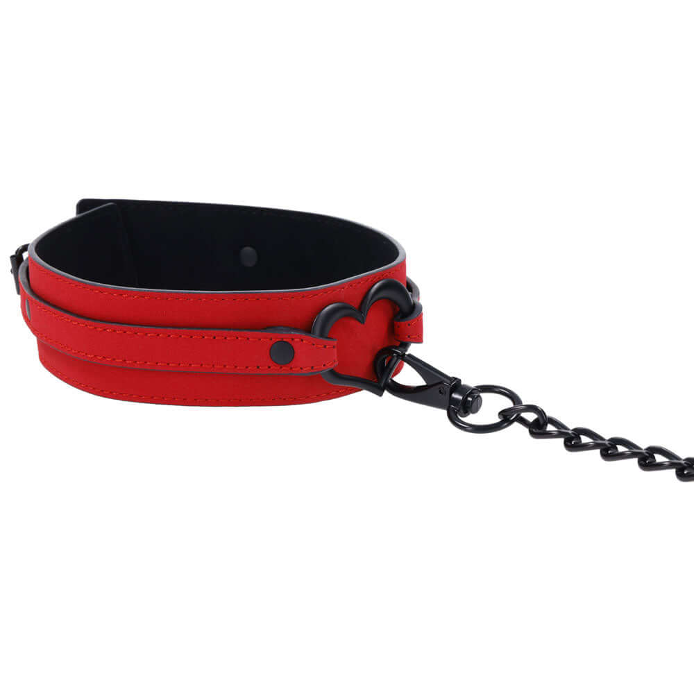 Amor Collar and Leash - Red