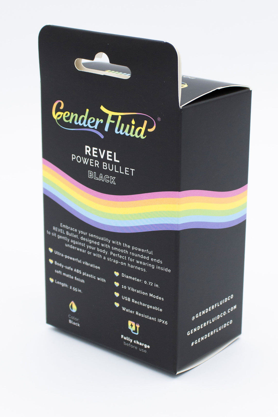 Gender Fluid Revel Power Bullet - Matte Black