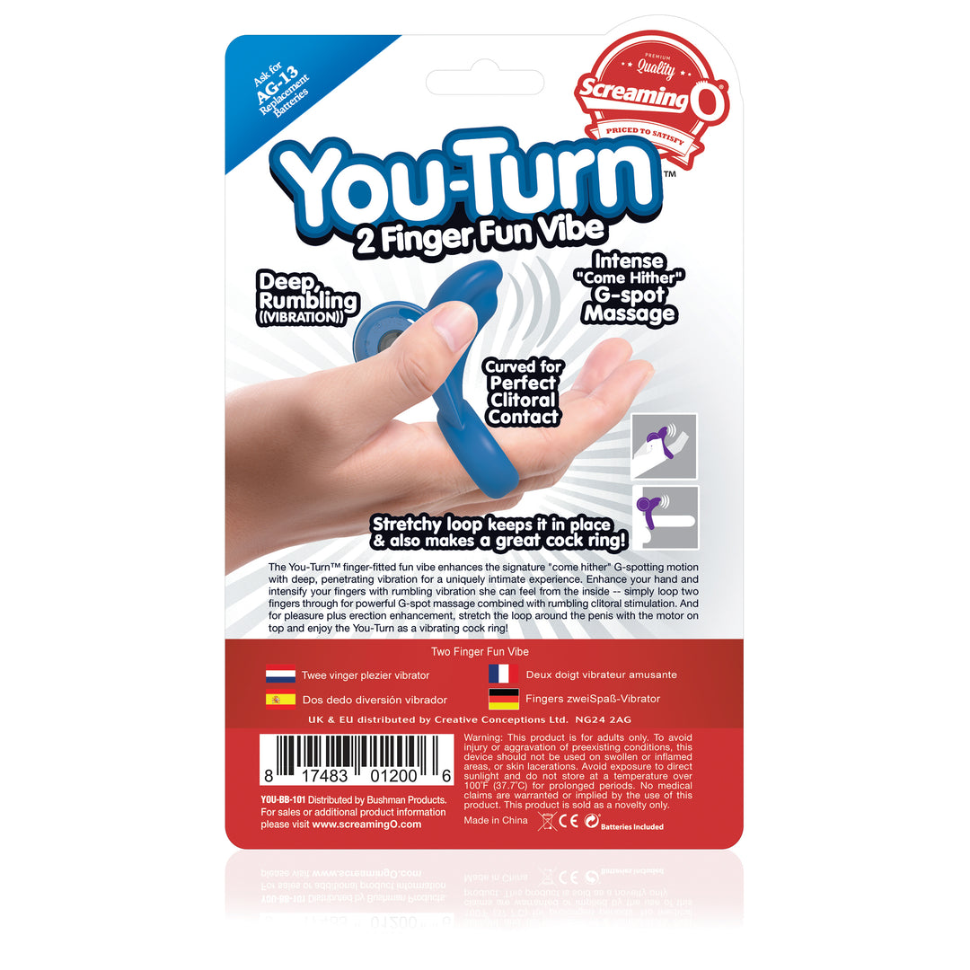 You-Turn 2 Finger Fun Vibe - Blueberry