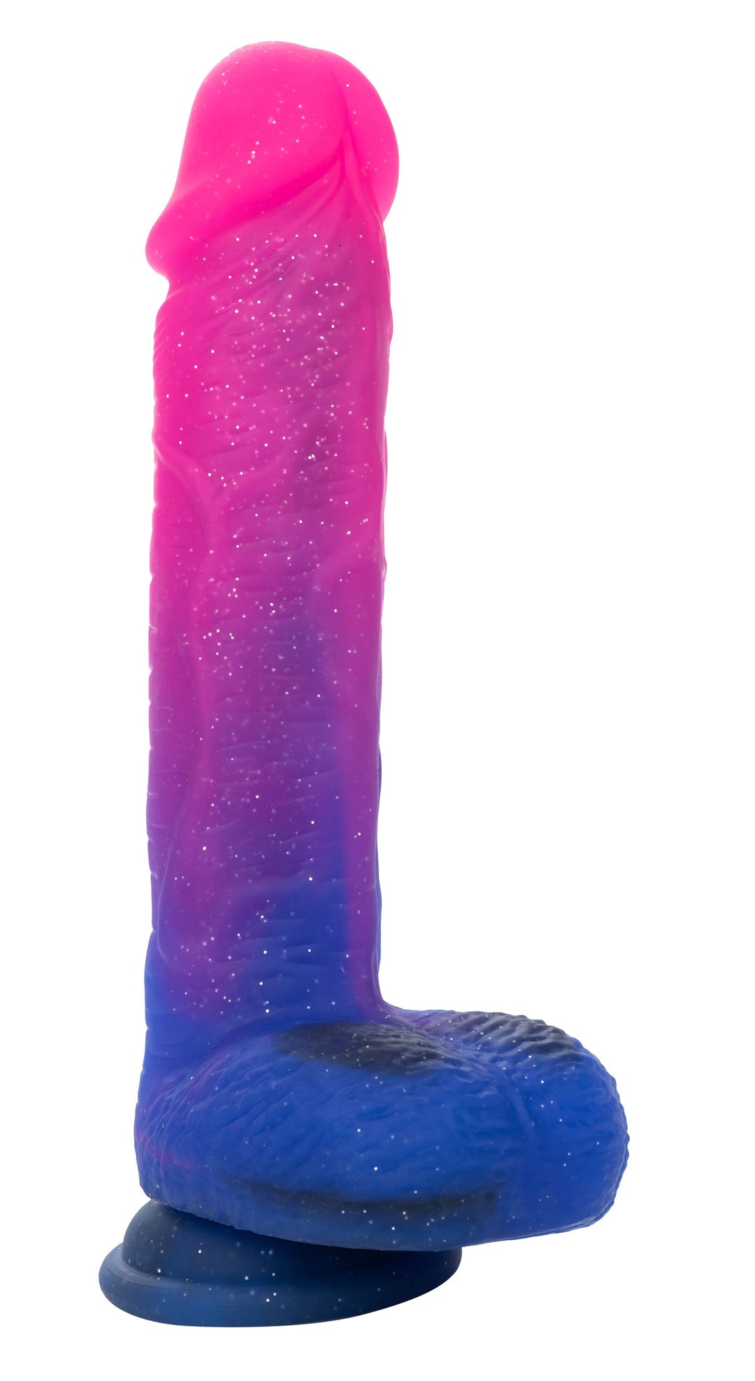 Naughty Bits Ombre Hombre XL Vibrating Dildo -  -  Pink/purple