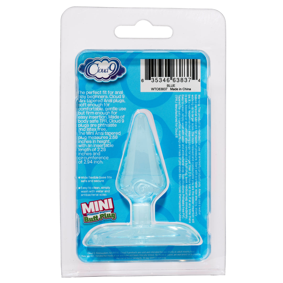 Mini Premium Beginner Butt Plug - Blue