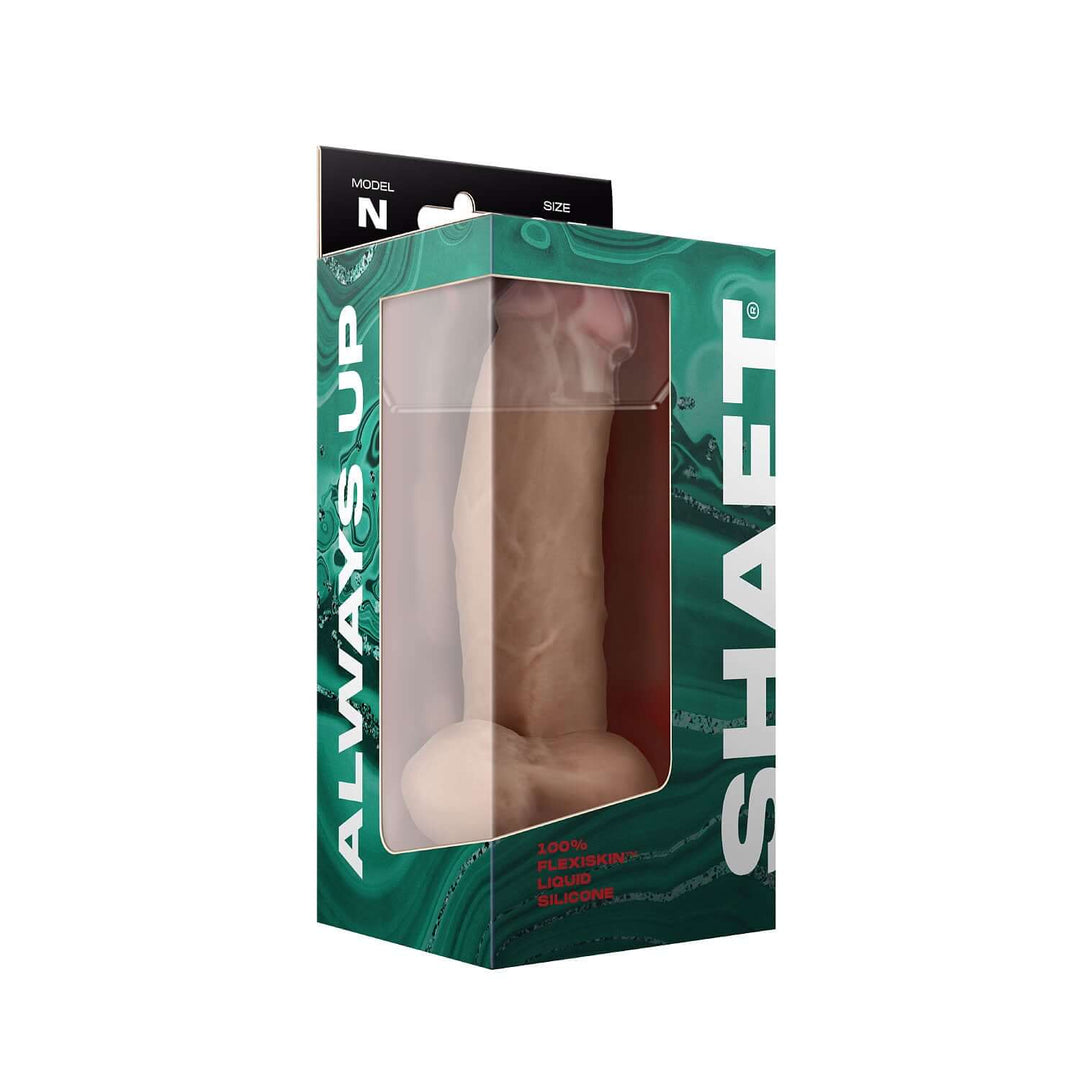 Shaft - Model N 8.5 Inch Liquid Silicone Dong With Balls - Pine