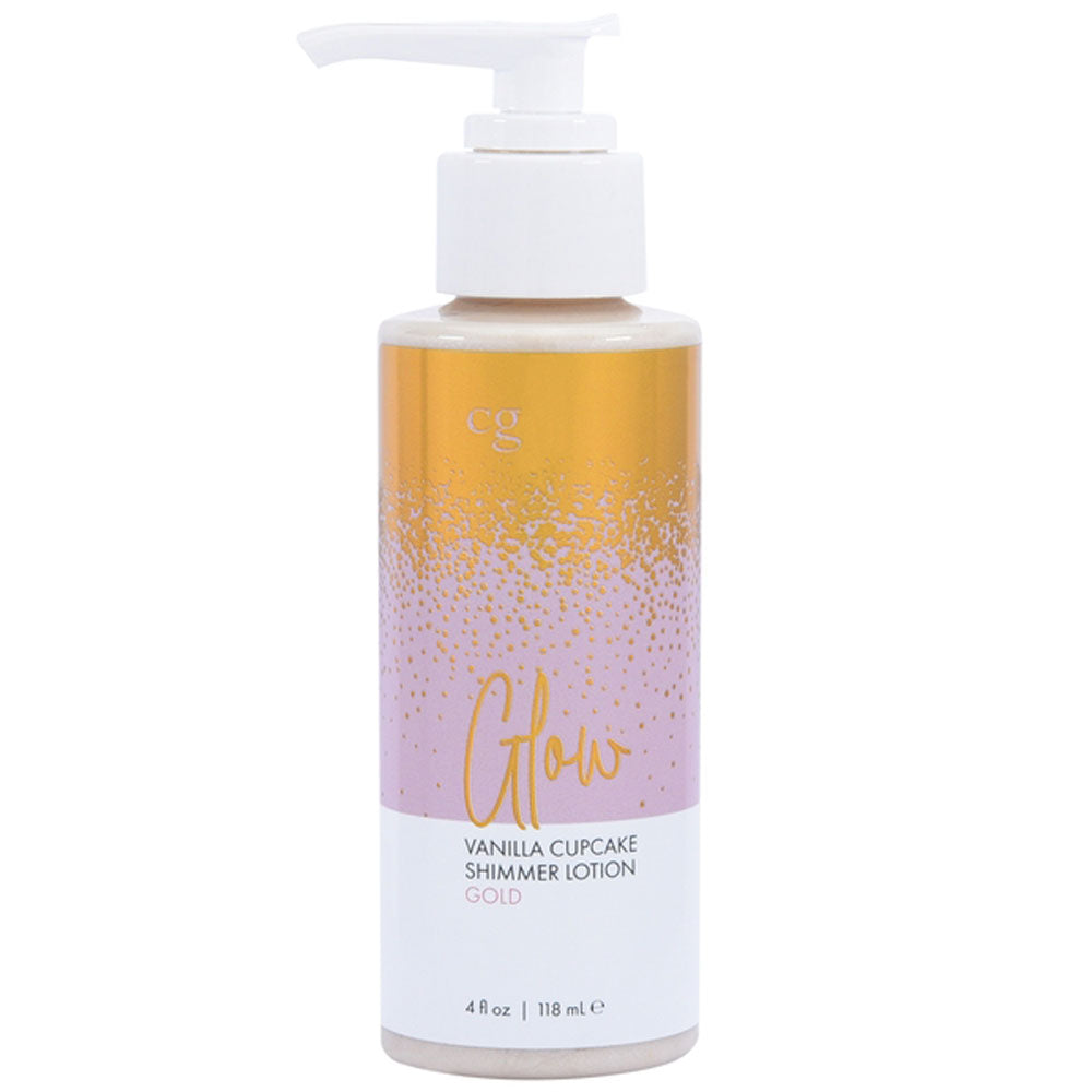 Glow Vanilla Cupcake Shimmer Lotion Gold 4 Oz