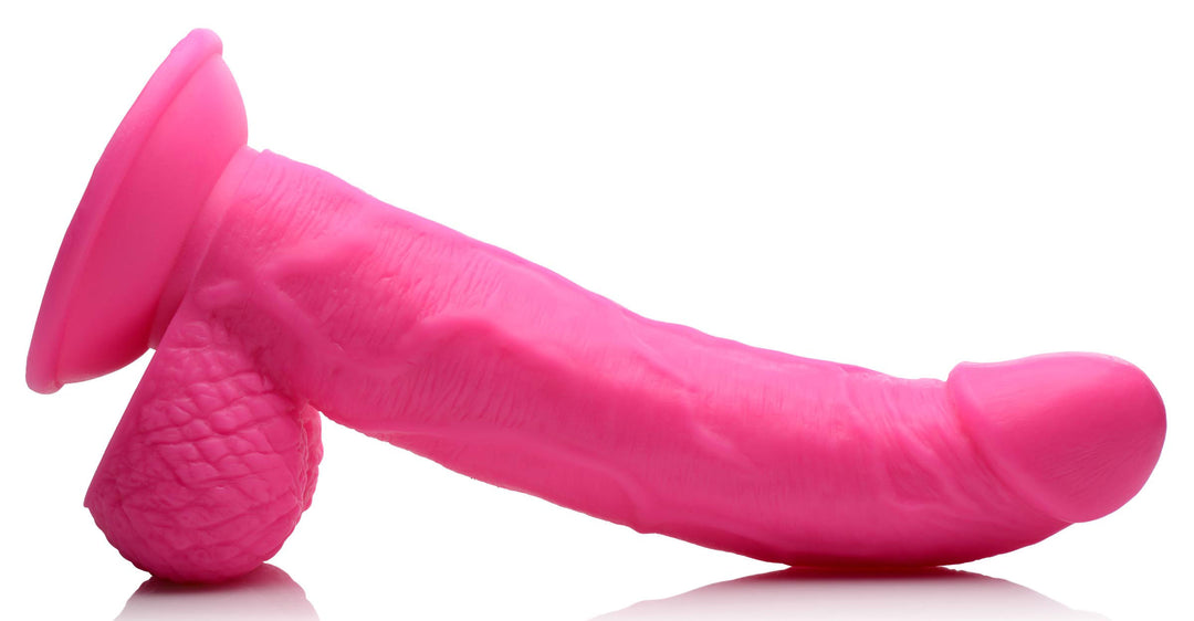 Pop Pecker 7.5 Inch Dildo With Balls - Pink