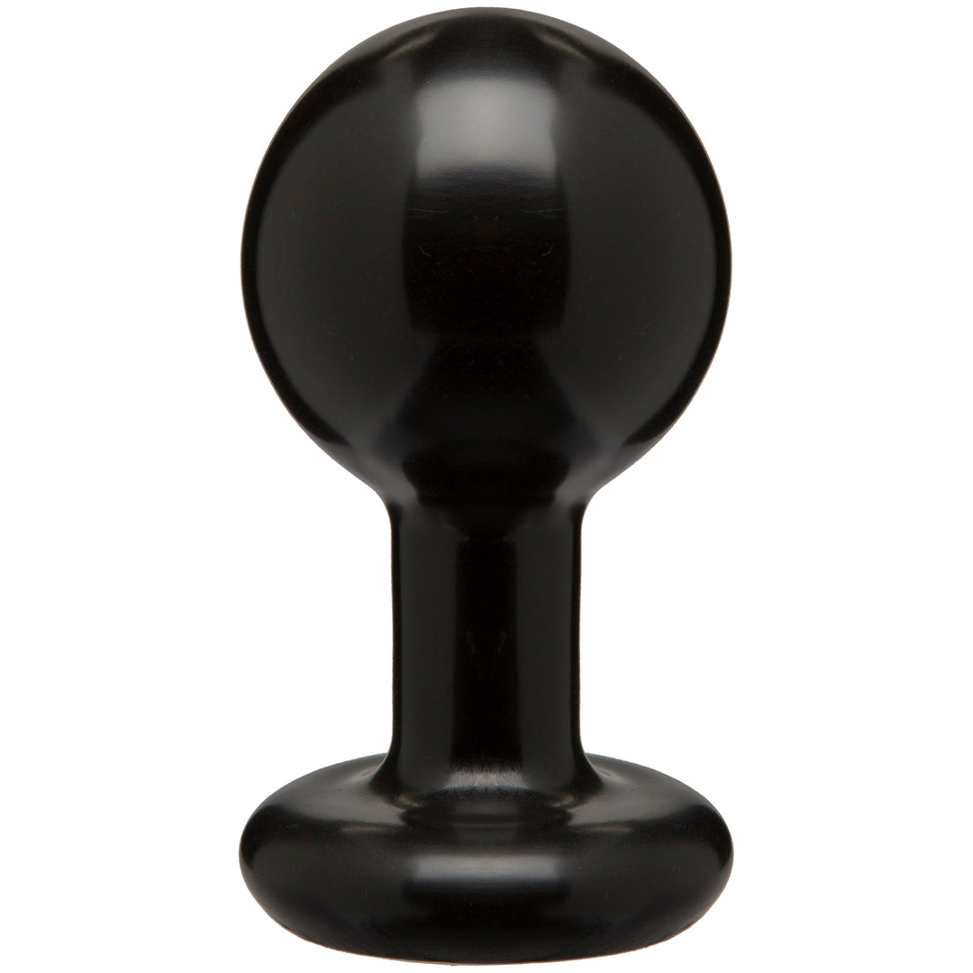 Round Butt Plug - Medium - Black