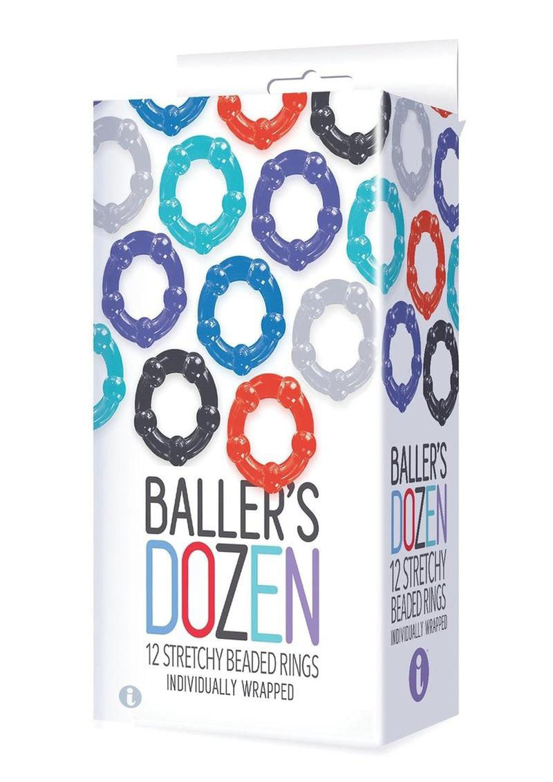 The 9's - Baller Dozen Beaded - 12 Pc Cock Ring Set