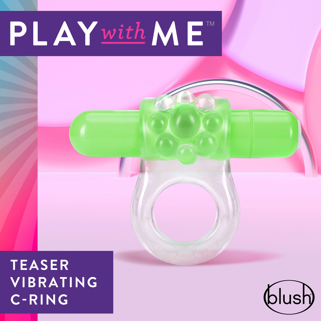 Play With Me – Teaser Vibrating C-Ring –  Green