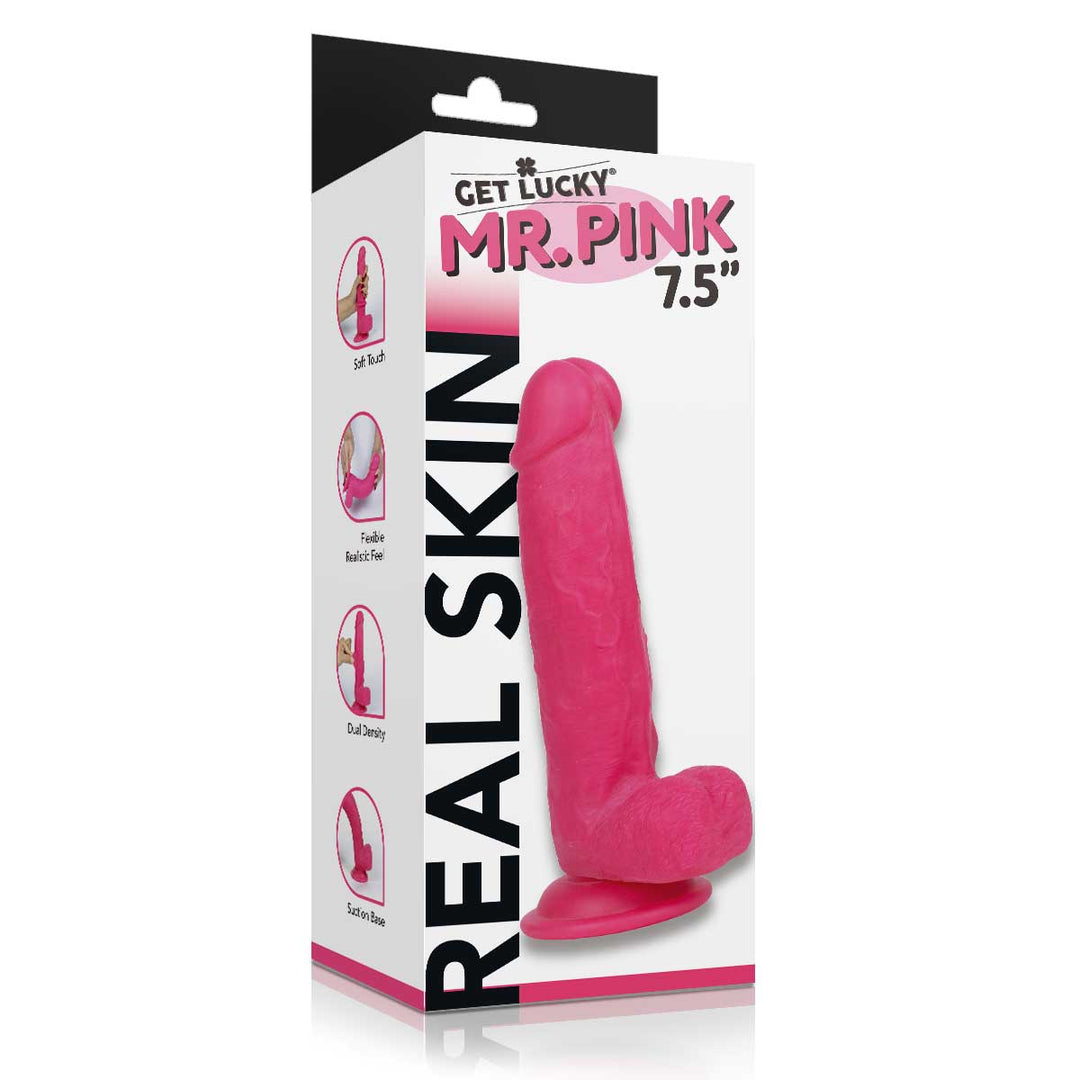 Get Lucky Ms. Pink 7.5 Inch Dildo - Pink