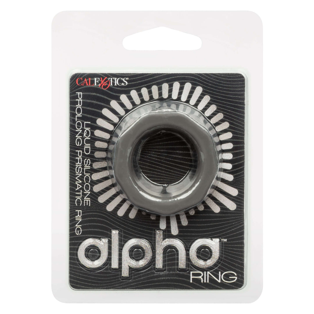 Alpha Liquid Silicone Prolong Prismatic Ring -  Gray