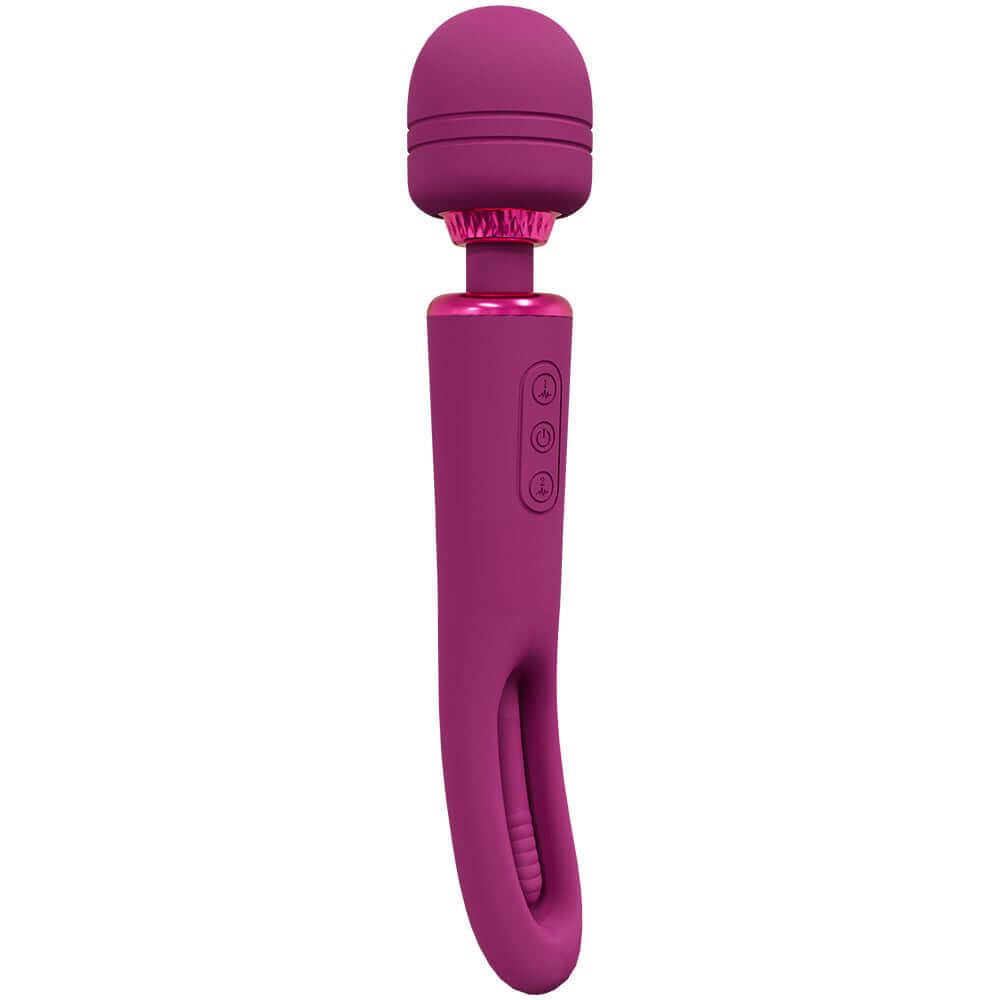 Kiku - Double Wand With G-Spot Flapping - Pink