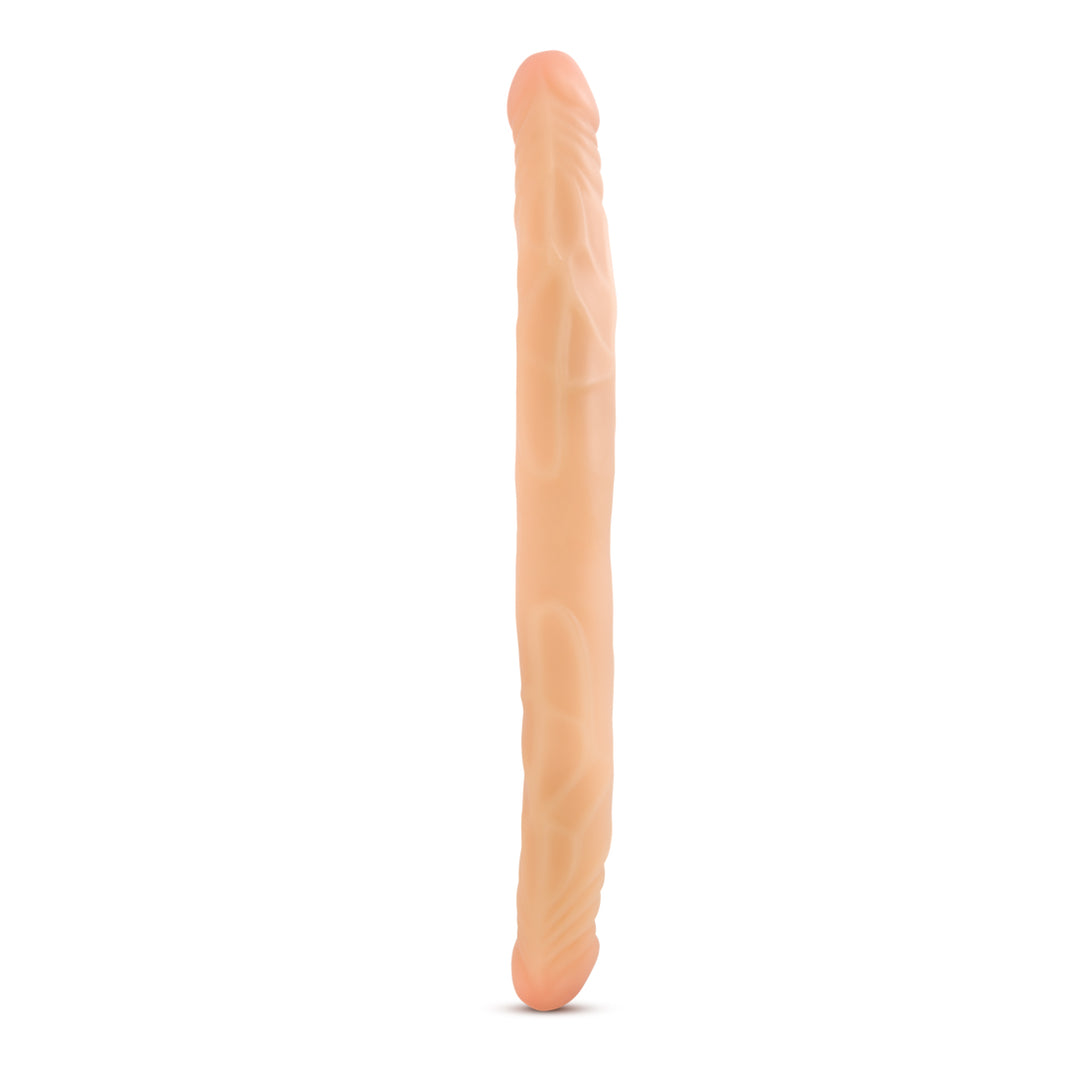 B Yours 14 Inch Double Dildo - Beige