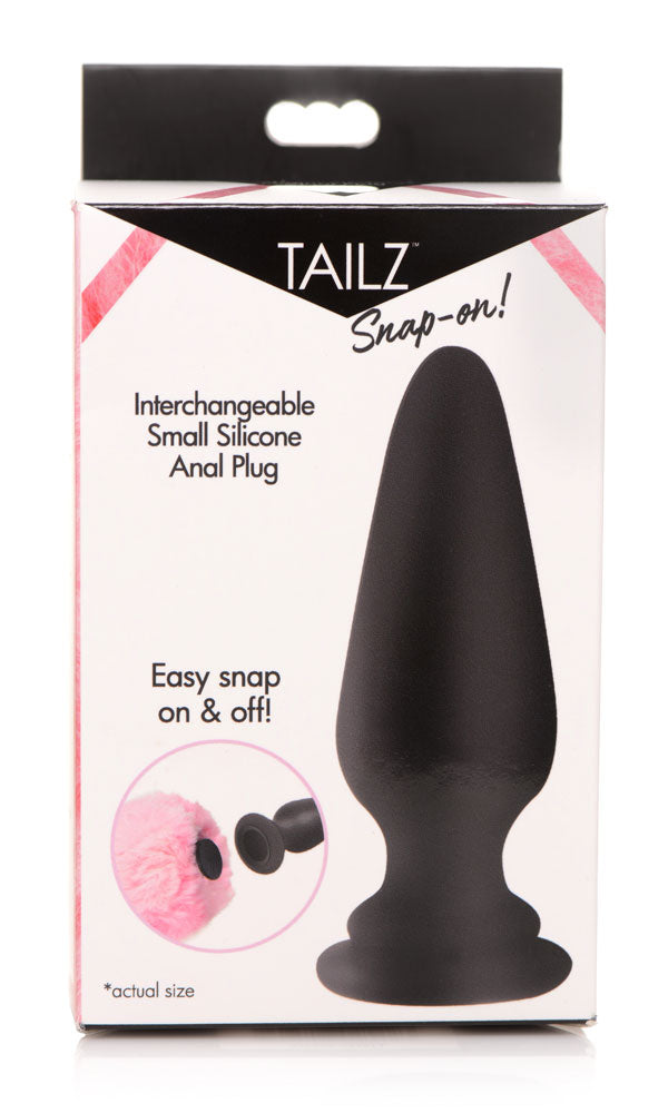 Snap-on Interchangeable Small Silicone Anal Plug