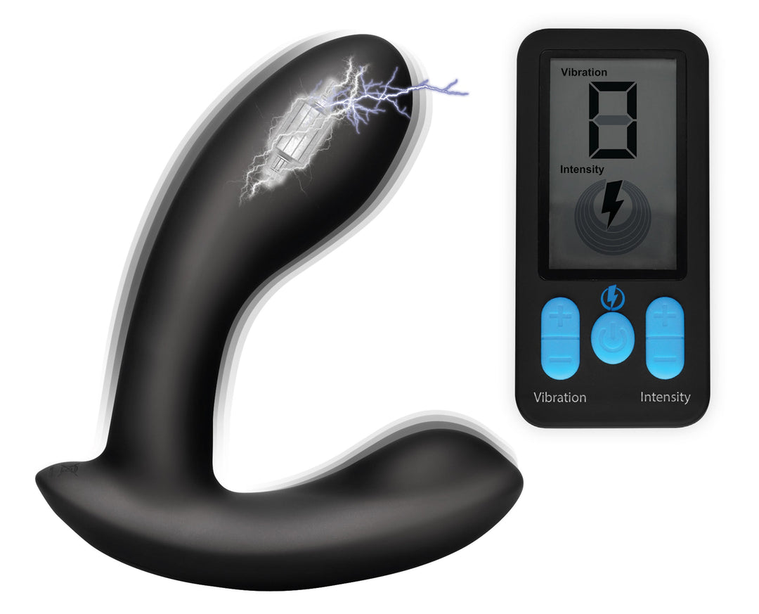 E-Stim and Vibrating Prostate Massager - Black