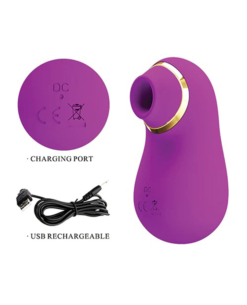 Pretty Love Romance Emily Sucking Clitoral  Massager - Fuchsia