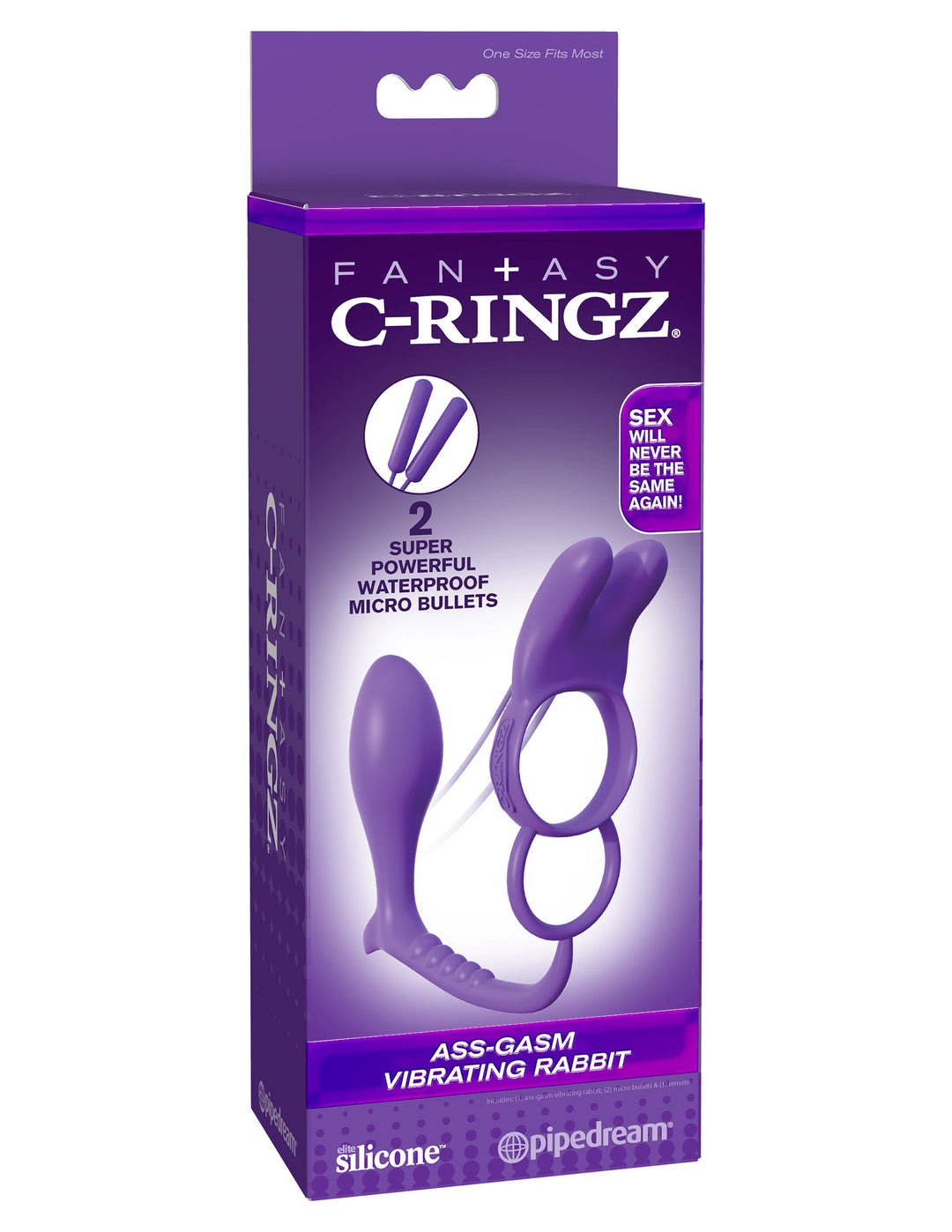 Fantasy C Ringz Ass Gasm Vibrating Rabbit