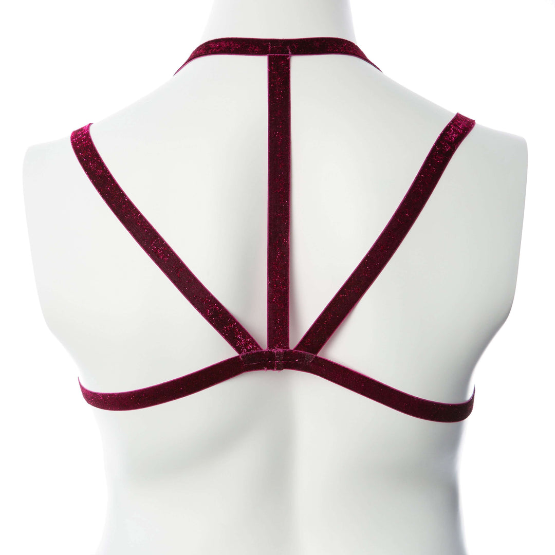 Gender Fluid Sugar Coated Harness - Large/xxlarge  - Raspberry