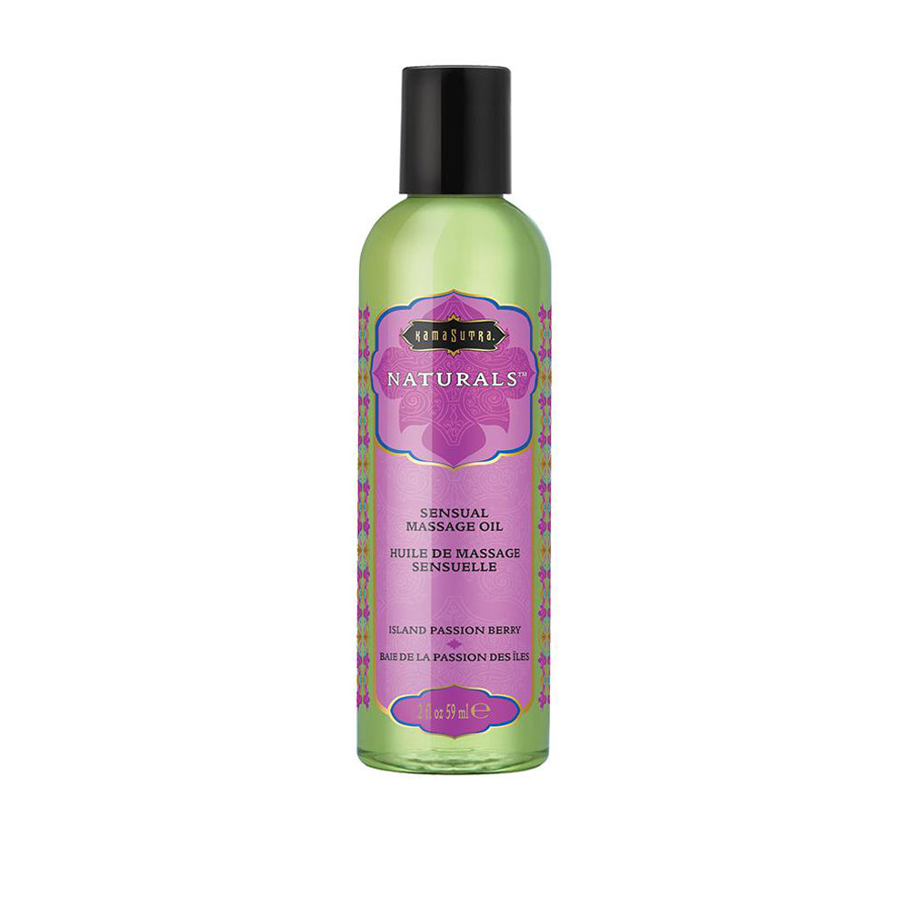 Naturals Massage Oil - Island Passion Berry - 2 Fl Oz (59 ml)