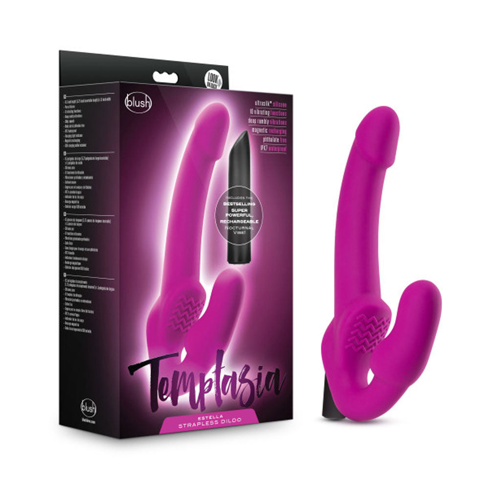 Temptasia - Estella - Strapless Silicone Dildo -  Pink