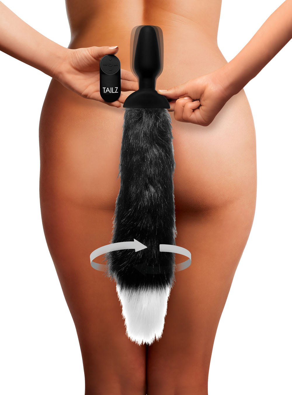 Waggerz Moving and Vibrating Fox Tail Anal Plug