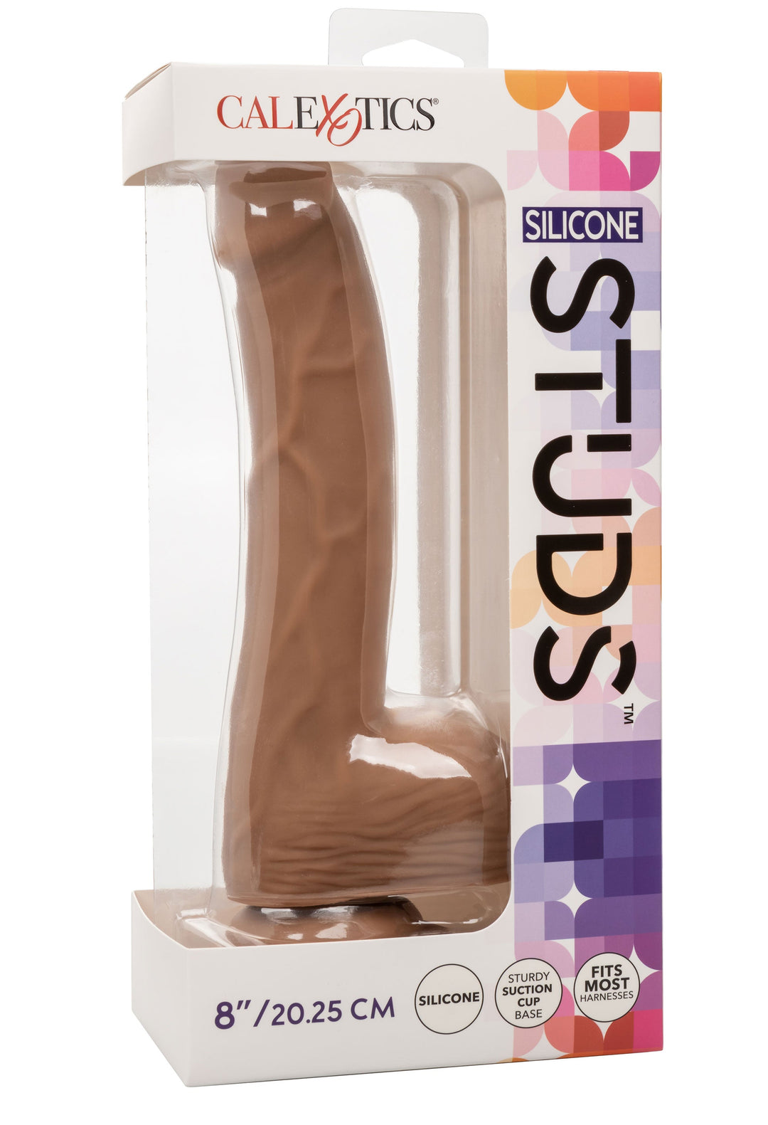 Silicone Studs 8 Inch - Brown