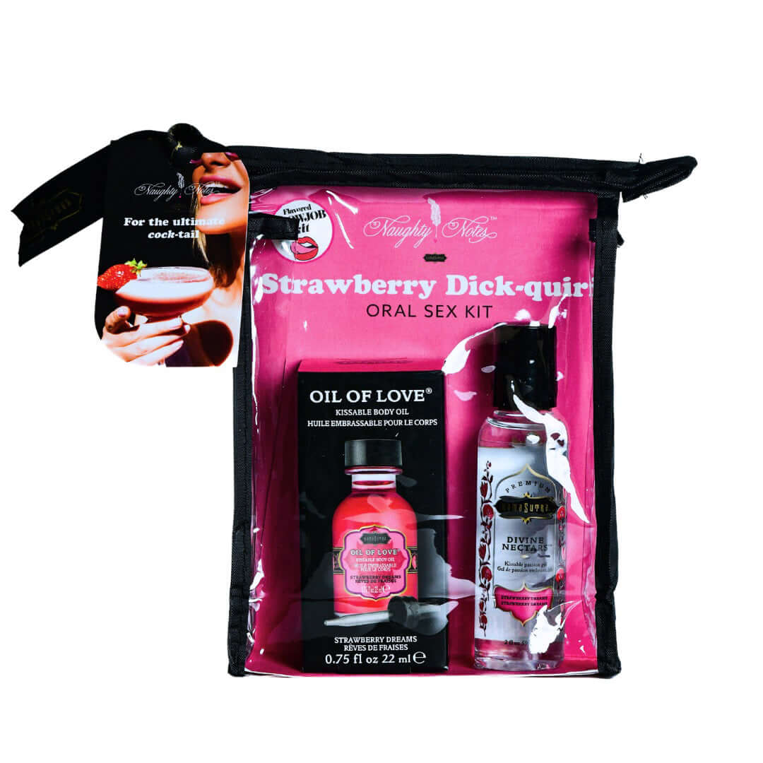 Strawberry Dick-Quiri Oral Sex Kit - .75 Oz