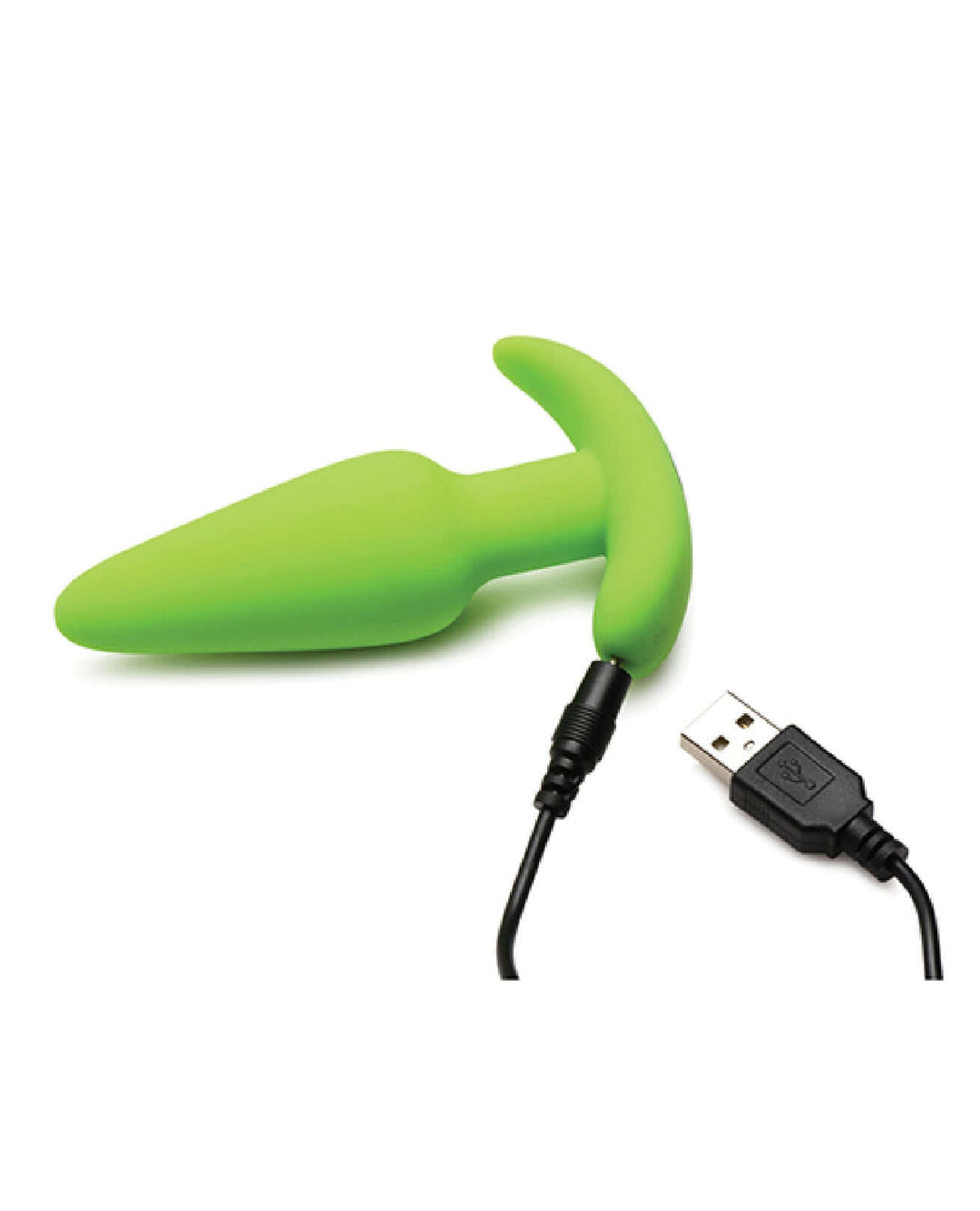 Glow in the Dark Butt Plug With Remote - Green