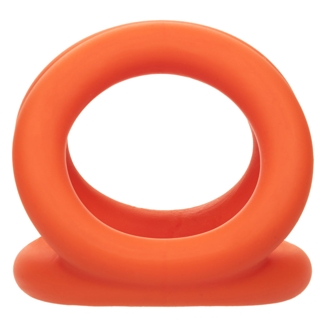 Alpha Liquid Silicone Tri-Ring - Orange  Orange